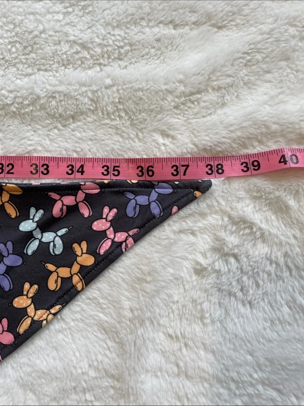 Boutique Dog Bandana with Colorful Balloon Dog Print